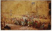 William Salter Sketch of the 1836 Waterloo Banqet by William Salter France oil painting artist